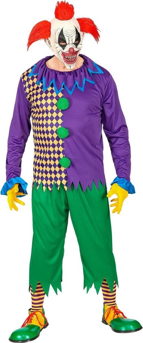 Monster & Griezel Kostuum | Enge Clown Cirque Du Macabre | Man | Large | Halloween | Verkleedkleding